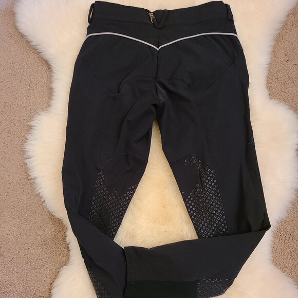 For Horses “Pat” Push Up Breeches - Black - Picture 8 of 8
